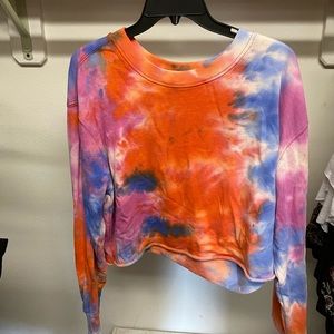 Tie Dye Cropped Sweater